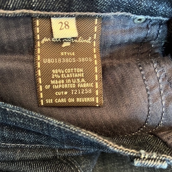 Seven 7 For All Mankind Women's Edie Flood Dark Wash Cuffed Jeans Straight Leg - Picture 6 of 7